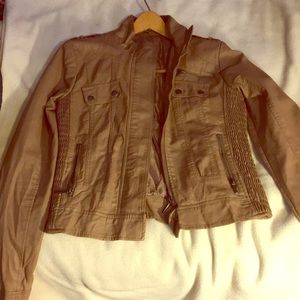 Small faux leather jacket